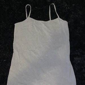 Gray Spaghetti Strap